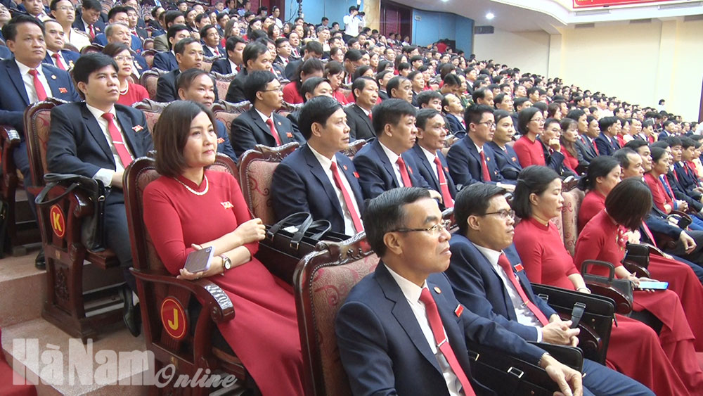 Diễn văn Khai mạc Đại hội đại biểu Đảng bộ tỉnh Hà Nam lần thứ XX nhiệm kỳ 20202025