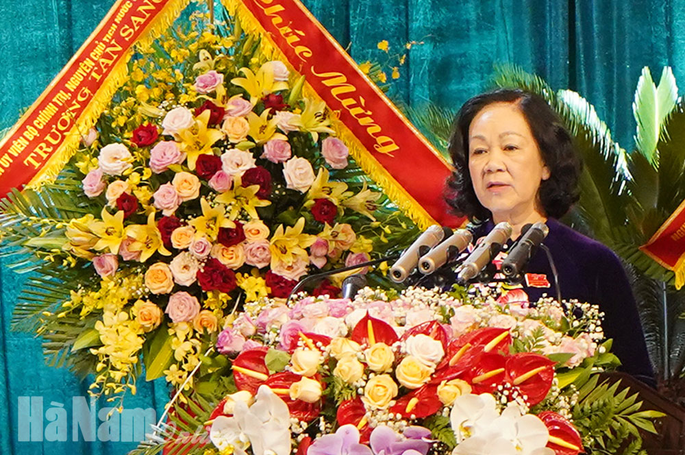 Toàn văn bài phát biểu chỉ đạo của đồng chí Trương Thị Mai Ủy viên Bộ Chính trị Bí thư Trung ương Đảng Trưởng Ban Dân vận Trung ương tại Đại hội Đảng bộ tỉnh lần thứ XX