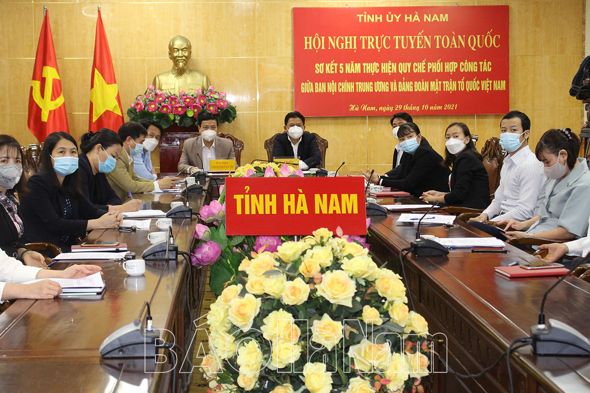 Sơ kết Quy chế phối hợp công tác giữa Ban Nội chính Trung ương và Đảng đoàn MTTQ Việt Nam