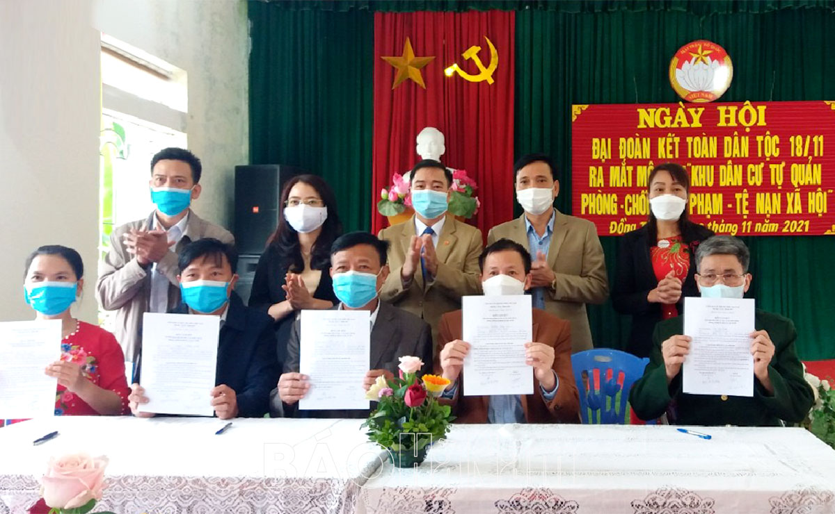 Thôn Đồng Tân ra mắt mô hình “Tổ tự quản phòng chống tội phạm tệ nạn xã hội”