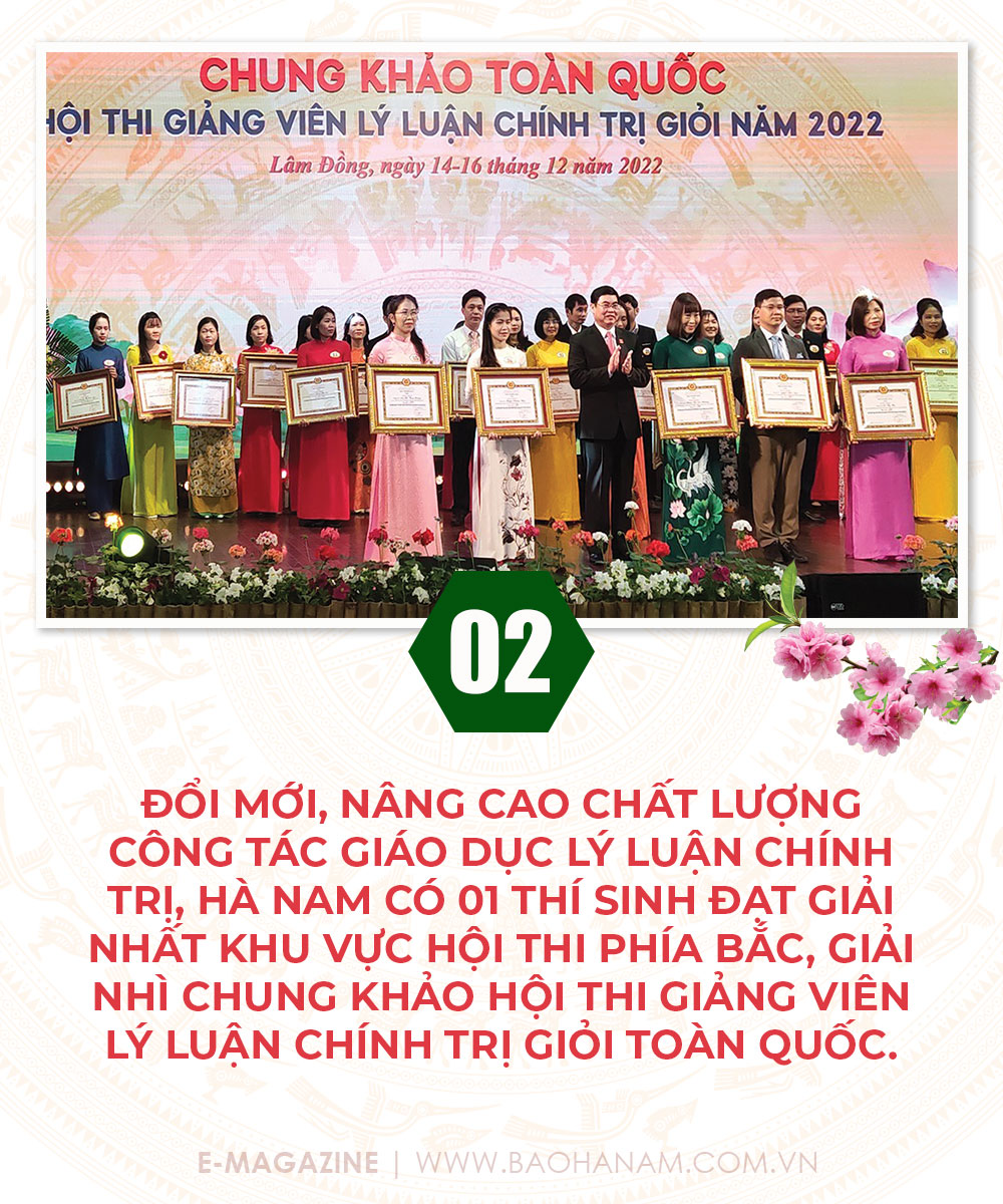 10 sự kiện kết quả nổi bật của tỉnh Hà Nam năm 2022