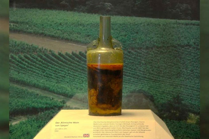 Bên trong chai rượu vang 1700 năm tuổi