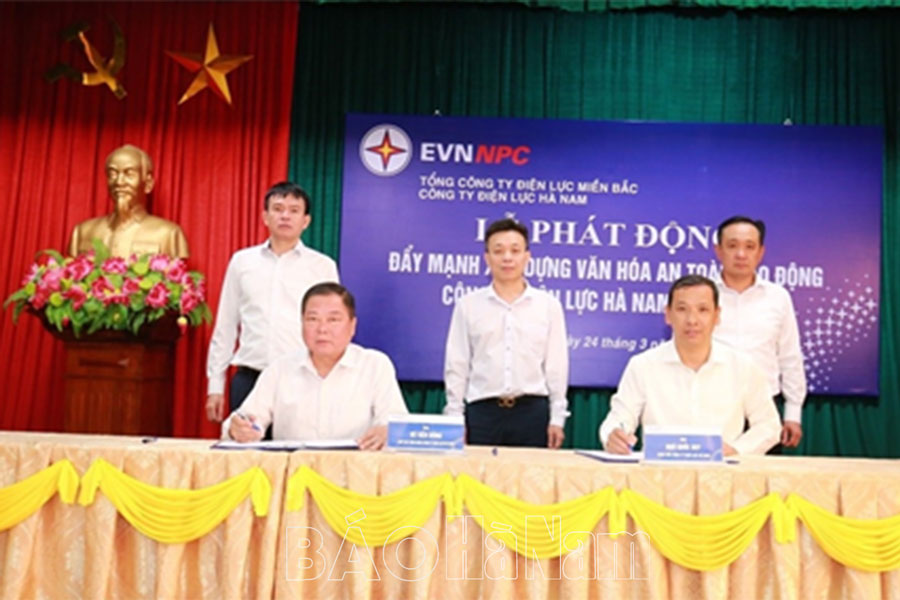 PC Hà Nam phát động đẩy mạnh xây dựng văn hóa an toàn lao động